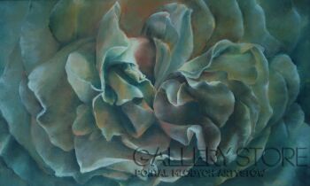 Natalia Ziomek- Wilusz-Beżowy kwiat-Malarstwo