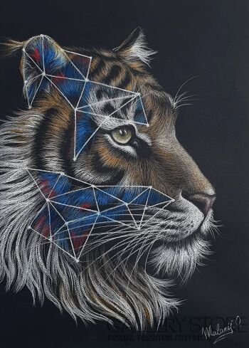 Oksana Kostrychenko-Electric tiger 2-Rysunek