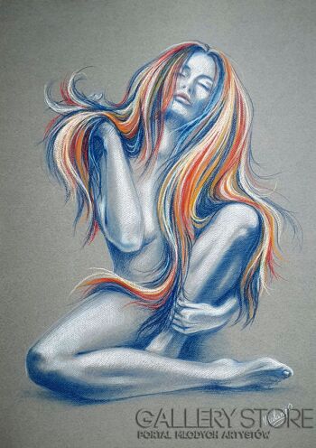 Oksana Kostrychenko-Reflection -Rysunek