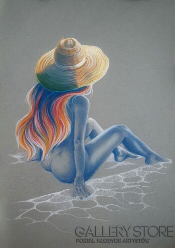 Oksana Kostrychenko-Summer day-Rysunek