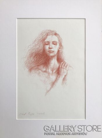 Olaf Czyż-Akt barwiony sangwiną VI-Rysunek