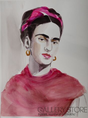 Paweł Dąbrowski-Frida plany i projekty-Akwarela