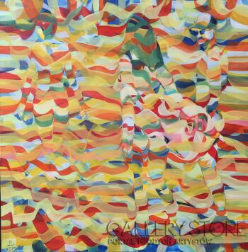 Paweł Dąbrowski-Kąpiel o zachodzie słońca, ta druga-Malarstwo