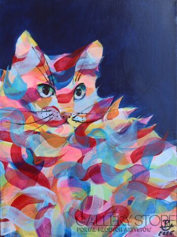 Paweł Dąbrowski-Kot z Pogranicza Snów-Malarstwo