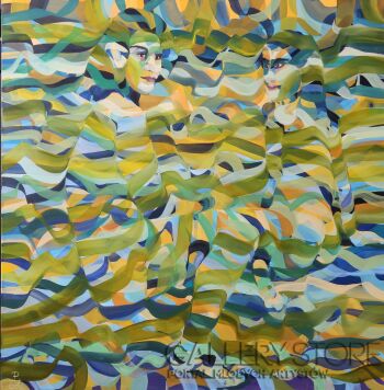 Paweł Dąbrowski-Śniadanie na zielonej trawie-Malarstwo