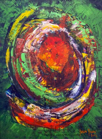 Paweł Jagła-"ABSTRACION GREEN"-Malarstwo