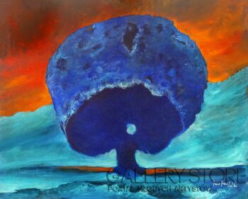 Paweł Jagła-"Blue"-Malarstwo
