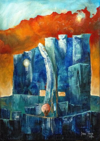 Paweł Jagła-"City III""-Malarstwo