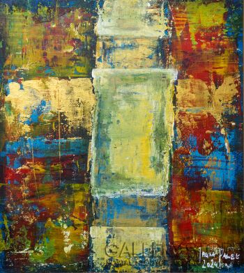 Paweł Jagła-"Gold Abstracion"-Malarstwo