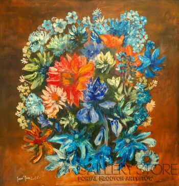 Paweł Jagła-"Kwiaty II"-Malarstwo