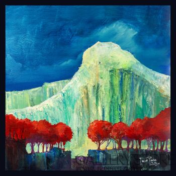 Paweł Jagła-"Pejzaż czerwony"-Malarstwo