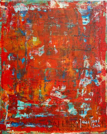 Paweł Jagła-"Red Abstracion"-Malarstwo