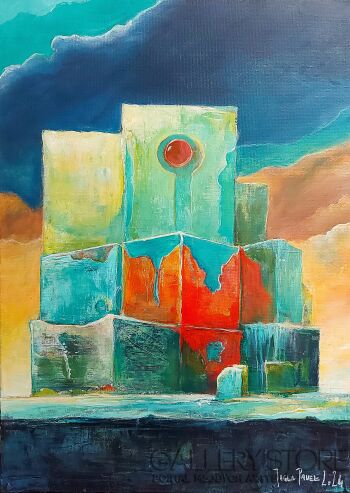 Paweł Jagła-"Red eye"-Malarstwo