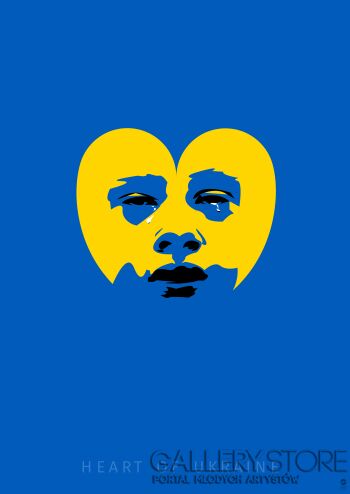Paweł Jan Kamiński-HEART OF UKRAINE POSTER-Giclee