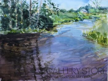 Paweł Karpiuk-Rzeka Narew II-Malarstwo