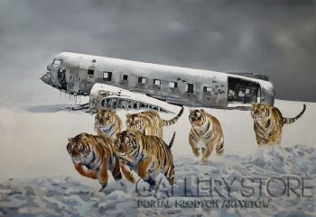 Paweł Łękawa-Arctic Jungle-Olej