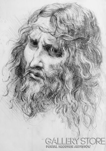 Piotr Sanguszko -Chrystus według Da Vinci-Rysunek
