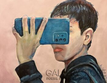 Piotr Smogór-świat w telefonie-Malarstwo