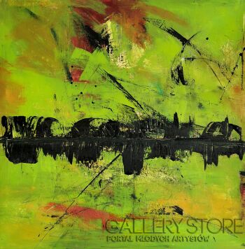 Przemysław Michalczuk-Neonowe Odbicie-Malarstwo