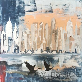 Przemysław Michalczuk-Widok na miasto-Malarstwo