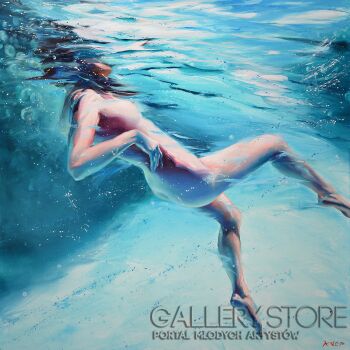 Rafał Knop- Madame Butterfly XXVIII SWIMMING POOL-Malarstwo