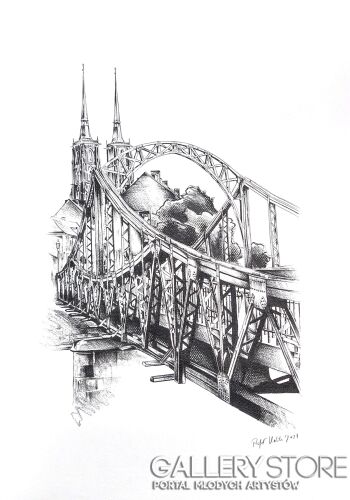 Rafał Kulik-Wrocław, architektura - studium detalu - 1-Rysunek