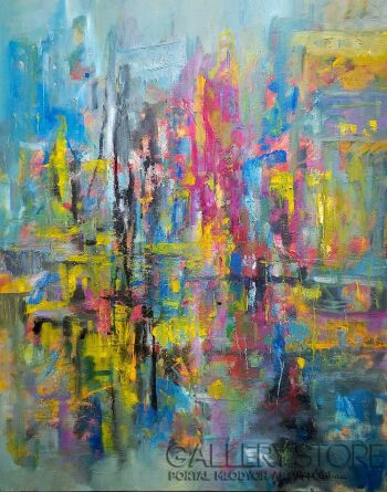 Renata Łempicka-Energy of the city-Olej