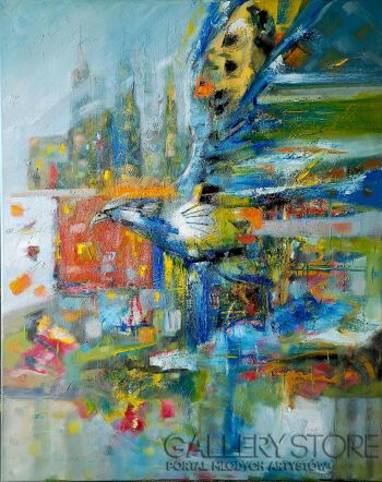 Renata Łempicka-Rozwiń skrzydła II-Malarstwo