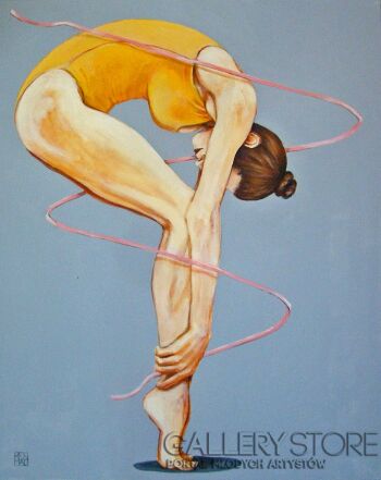 Renata Magda-pink ribbon...-Akryl