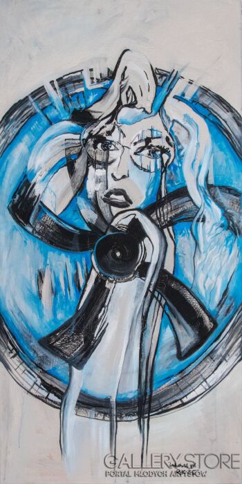 Robert Kasprzyk-Industrial girl RK 25-Malarstwo