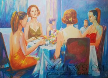 Roman Kaczmarek-Party women-Malarstwo