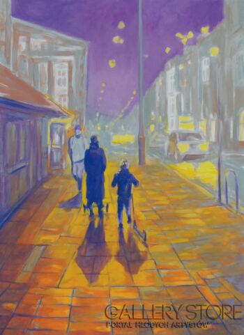 Roman Kaczmarek-Powrót do domu-Malarstwo