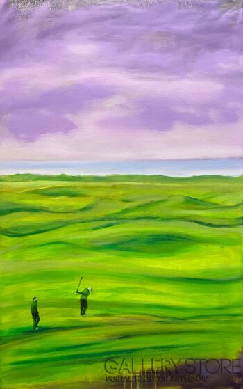 Romuald Mulk Musiolik-Golf na Kauri Cliffs-Malarstwo