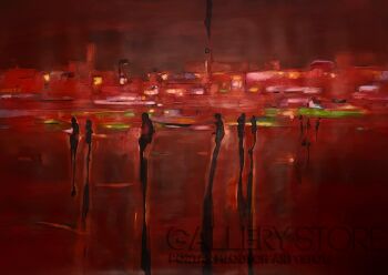 Romuald Mulk Musiolik-Hamburg Sud-Malarstwo