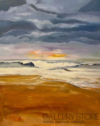 Romuald Mulk Musiolik-Morze o dziewiątej-Malarstwo