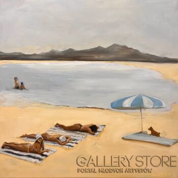 Romuald Mulk Musiolik-Pies na baby-Malarstwo