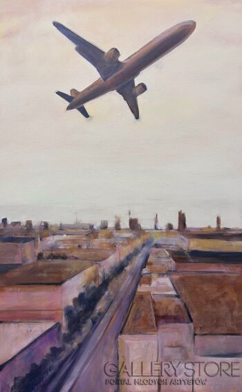 Romuald Mulk Musiolik-Popołudniowy wylot-Malarstwo