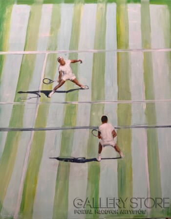 Romuald Mulk Musiolik-Tenis 4-Malarstwo