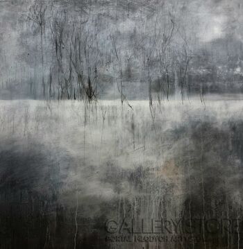 Sylwia Dubikowska-Pejzaż we mgle-Akryl