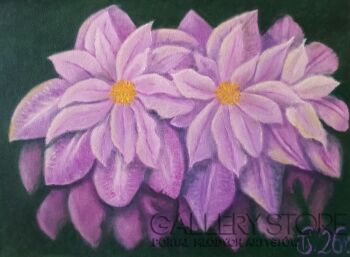 Teresa Sacharczuk-Clematis ll-Malarstwo