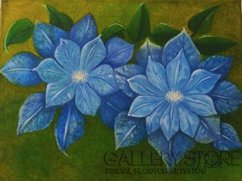Teresa Sacharczuk-Clematis lll -Malarstwo