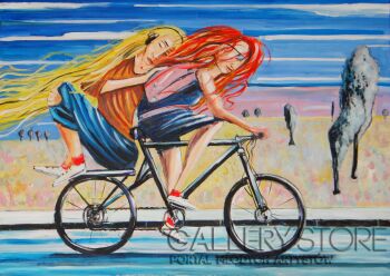 tom kuran-maria słucha, Marta pracuje-Malarstwo