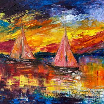 Tomasz Groma-Impresja żeglarska nr 5-Malarstwo