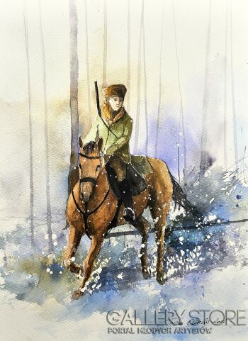 Tomasz Olszewski-Diana na łowach-Malarstwo