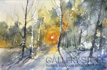 Tomasz Olszewski-W lesie staromiejskim IV-Malarstwo