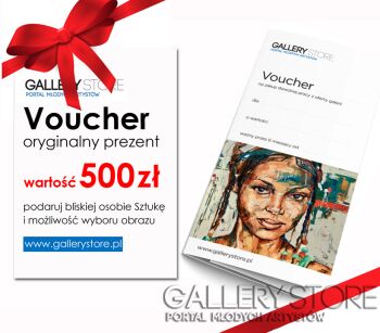 Voucher Gallerystore-Voucher Gallerystore - wartość 500 zł -Olej
