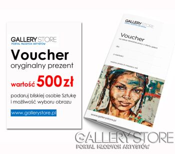 Voucher Gallerystore-Voucher Gallerystore - wartość 500 zł-Akwarela