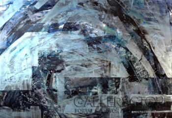 Weronika Munia-Abstrakcja Błękitna/ New York -Malarstwo