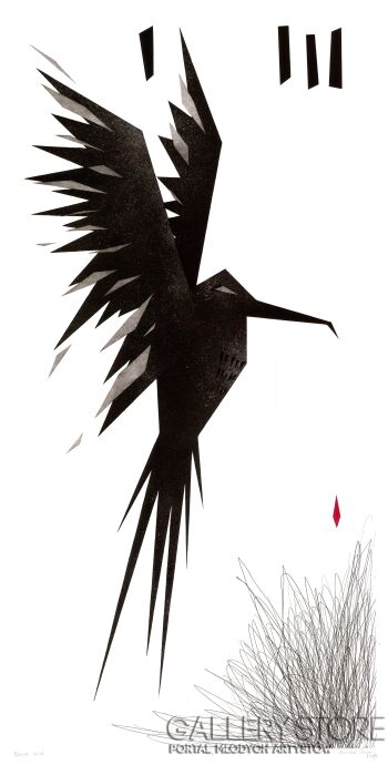 Żaneta  Rzepa-Black bird-Grafika