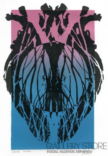 Żaneta  Rzepa-Black hearts -Grafiki i plakaty